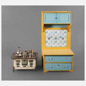 Märklin Kinderherd und Küchenschrank