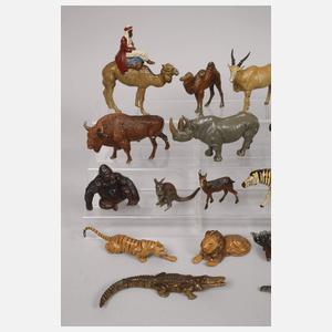 Umfangreiches Tiergehege mit Lineol Massetieren