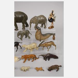 Umfangreiches Tiergehege mit Lineol Massetieren