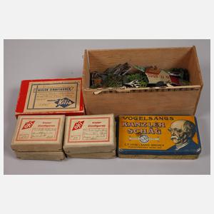 Konvolut Zinnsoldaten und Zubehör