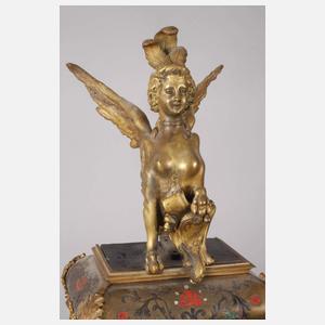 Imposante Boullé-Konsoluhr