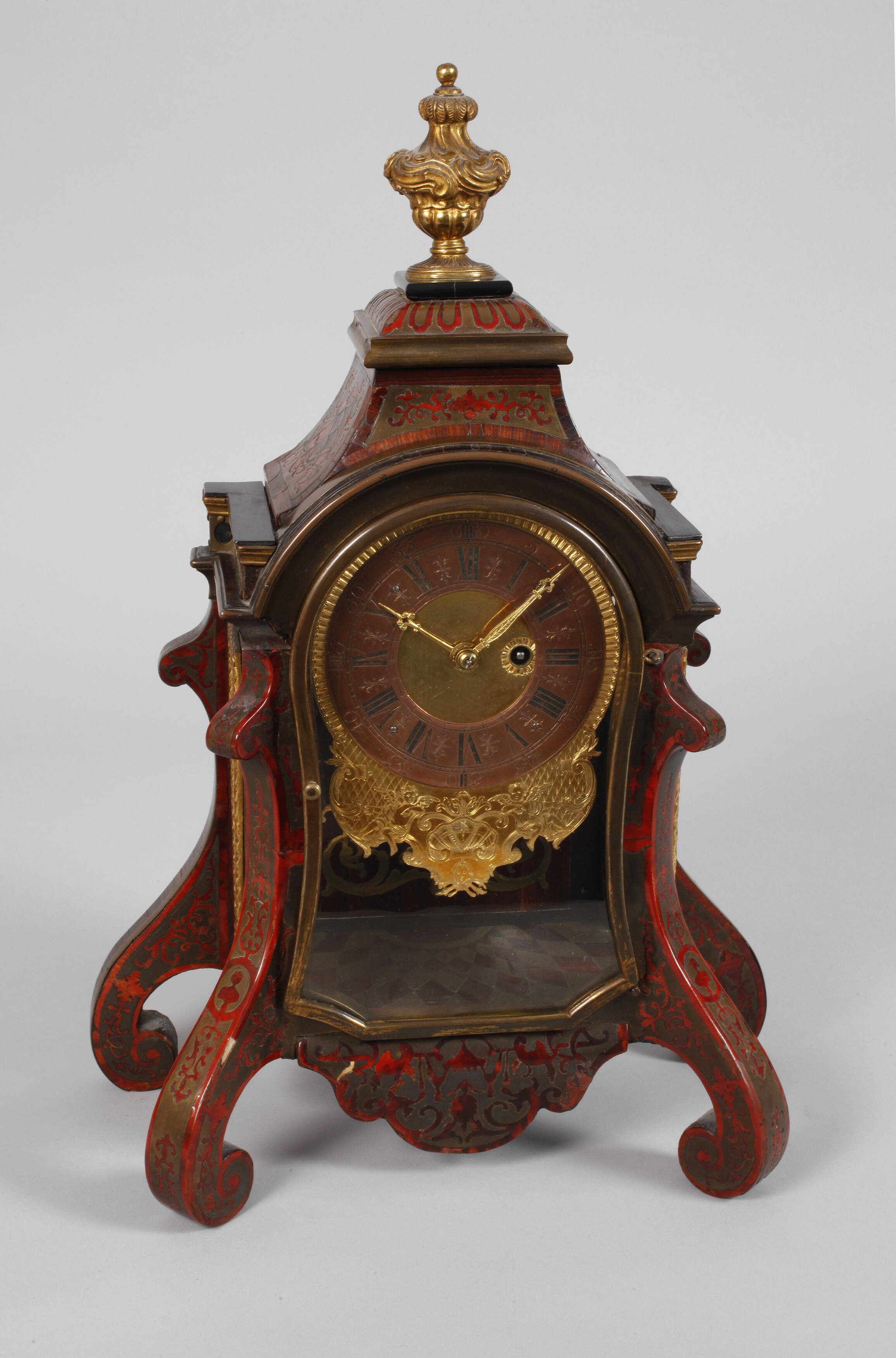 Barocke Boullé-Tischuhr