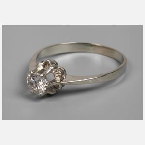 Damenring mit Brillant