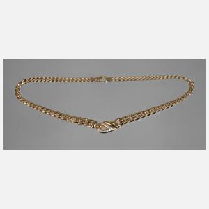 Collier mit Diamantbesatz