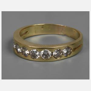 Damenring mit Brillantbesatz