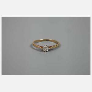 Damenring mit Brillant