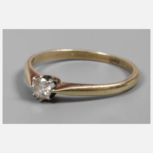 Damenring mit Brillant