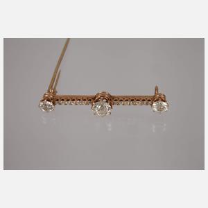 Brosche mit Diamanten von ca. 1,7 ct