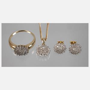 Schmuckset mit Diamanten