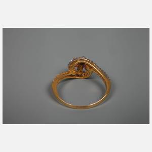 Damenring mit Steinbesatz