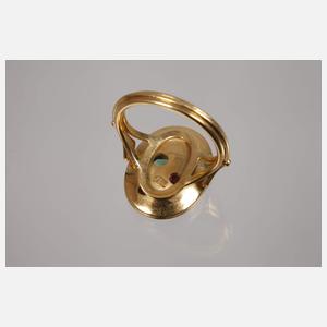 Damenring mit Steinbesatz