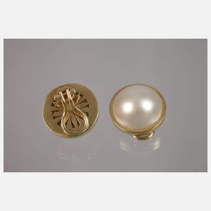 Drei Paar Perlenohrclips