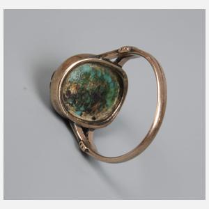 Historischer Damenring mit Türkis