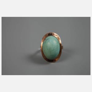 Damenring mit Türkis