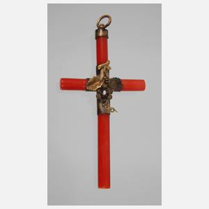 Korallenkreuz Biedermeier