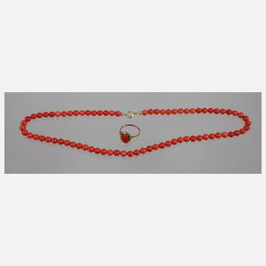 Konvolut Korallenschmuck