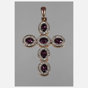 Kreuz mit Amethystbesatz