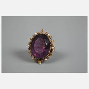 Damenring mit Amethyst