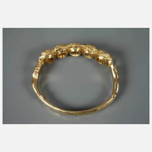 Massiver Armreif mit Citrinen