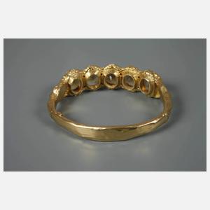 Massiver Armreif mit Citrinen