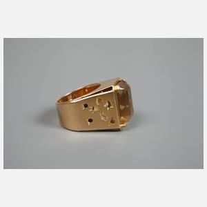 Ring mit Citrin