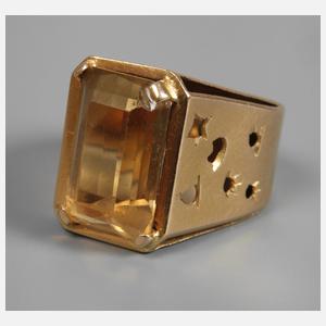 Ring mit Citrin