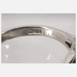 Damenring mit Chrysoberyllkatzenauge und Diamanten