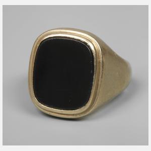Herrenring mit Onyx