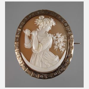 Brosche mit Kamee