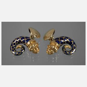 Paar Manschettenknöpfe