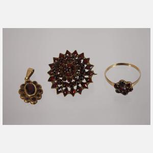 Konvolut Granatschmuck