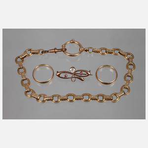 Konvolut Goldschmuck