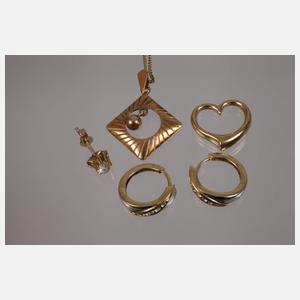 Konvolut Goldschmuck