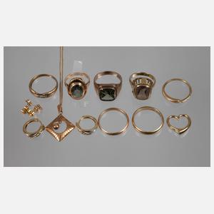 Konvolut Goldschmuck