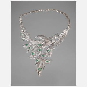 Prachtvolles Collier mit Smaragden