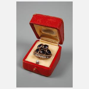 Damenring mit Steinbesatz