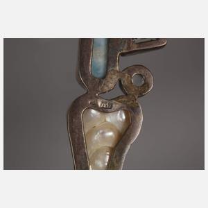 Brosche mit Steinbesatz