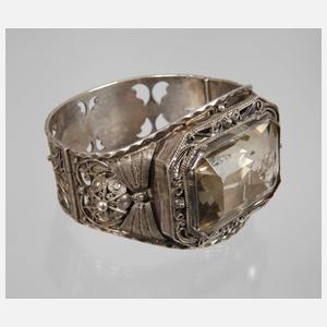 Opulenter Armreif mit Citrin