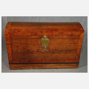 Runddeckeltruhe Biedermeier