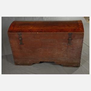 Runddeckeltruhe Biedermeier