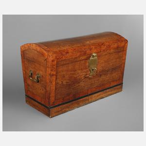 Runddeckeltruhe Biedermeier