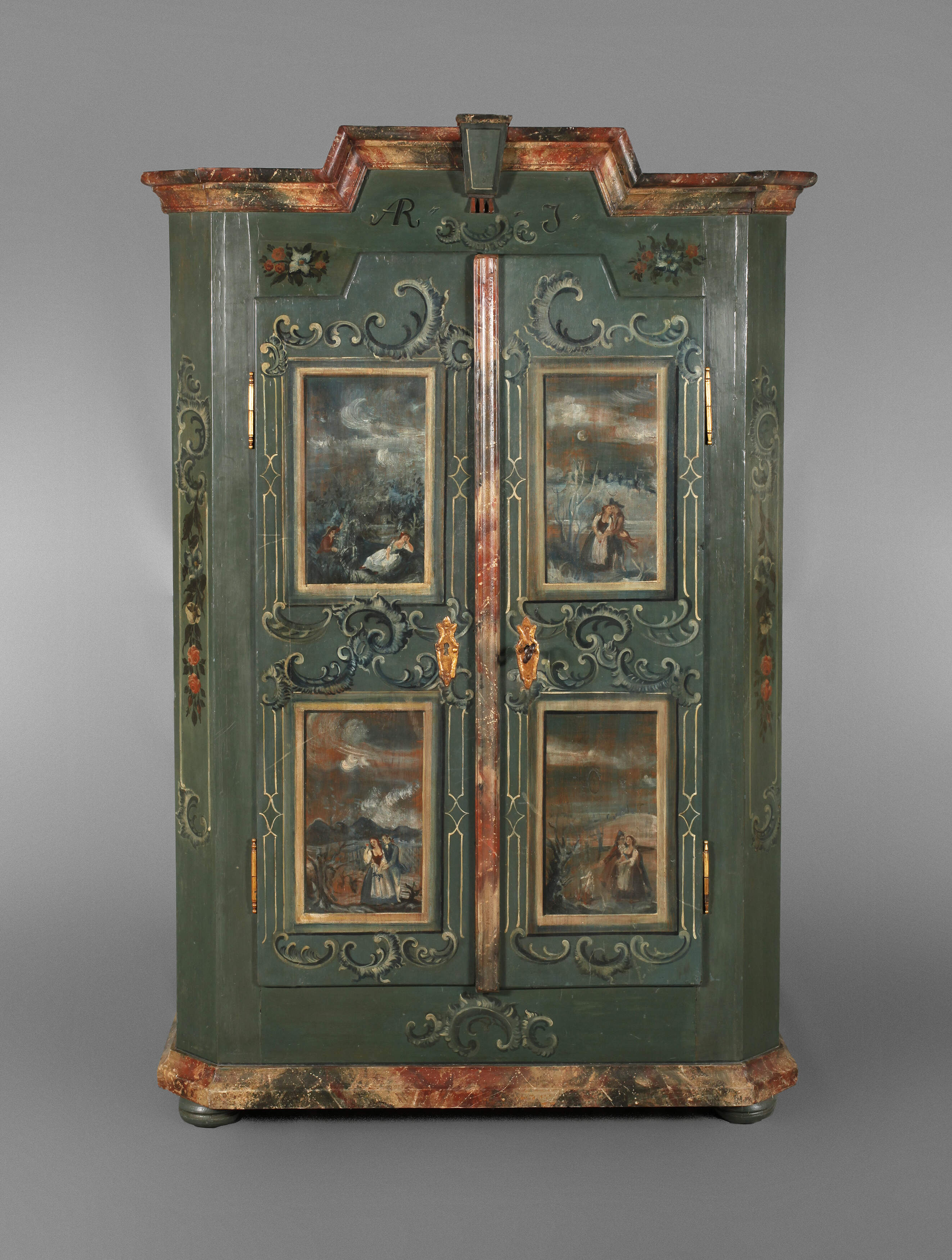 Spätbarocker Bauernschrank