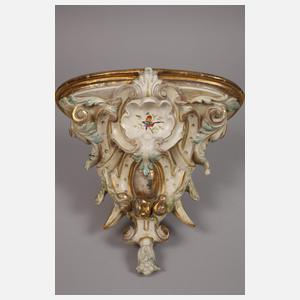 Paar höfische Wandkonsolen