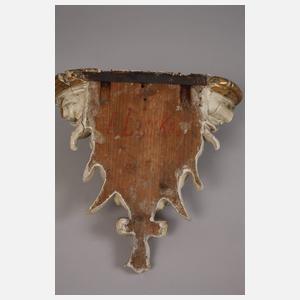 Paar höfische Wandkonsolen