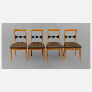 Vier Stühle Biedermeier