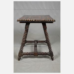 Intarsierter Beistelltisch