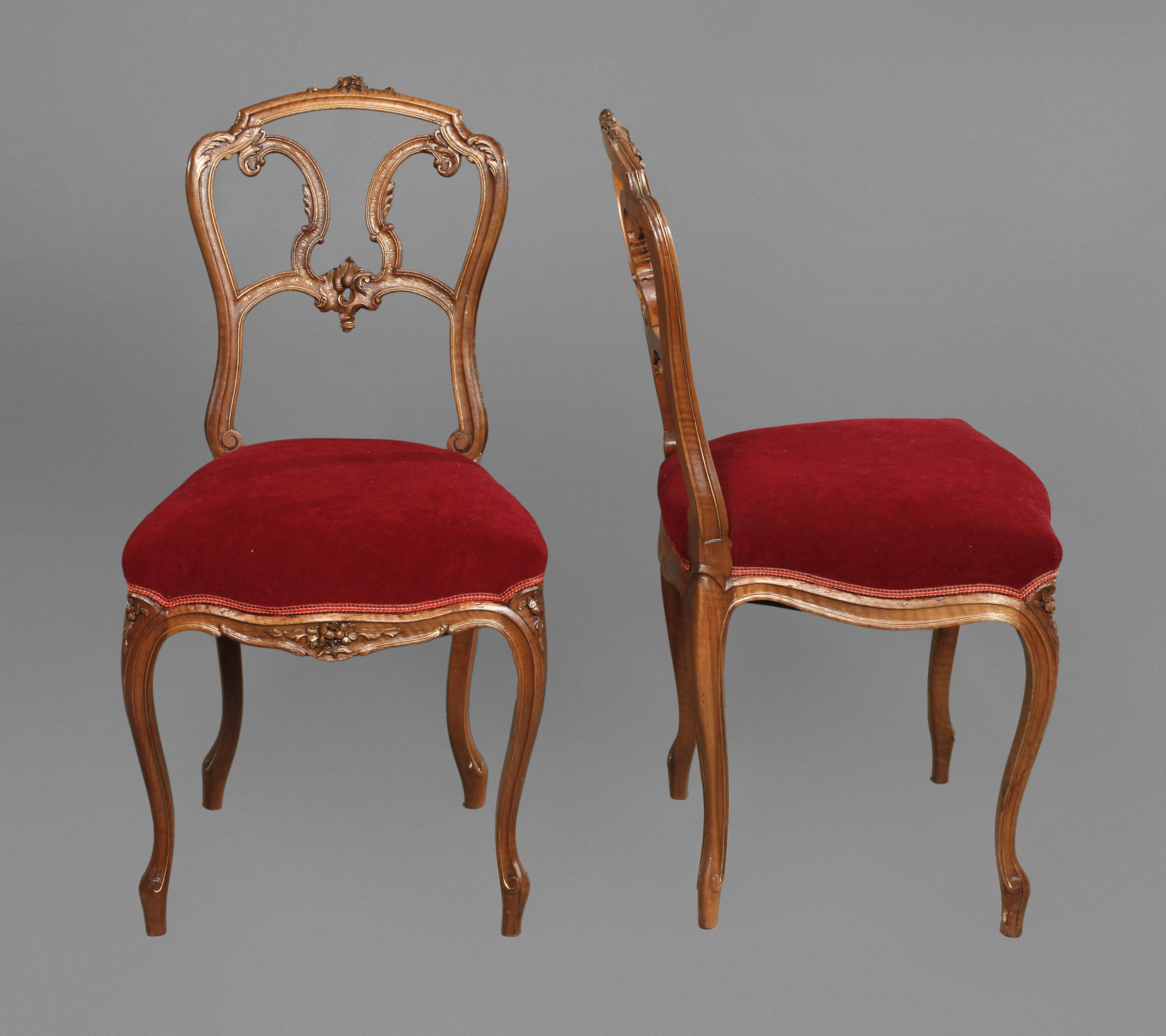 Paar Stühle Neorokoko