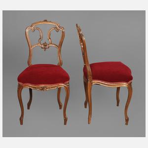 Paar Stühle Neorokoko