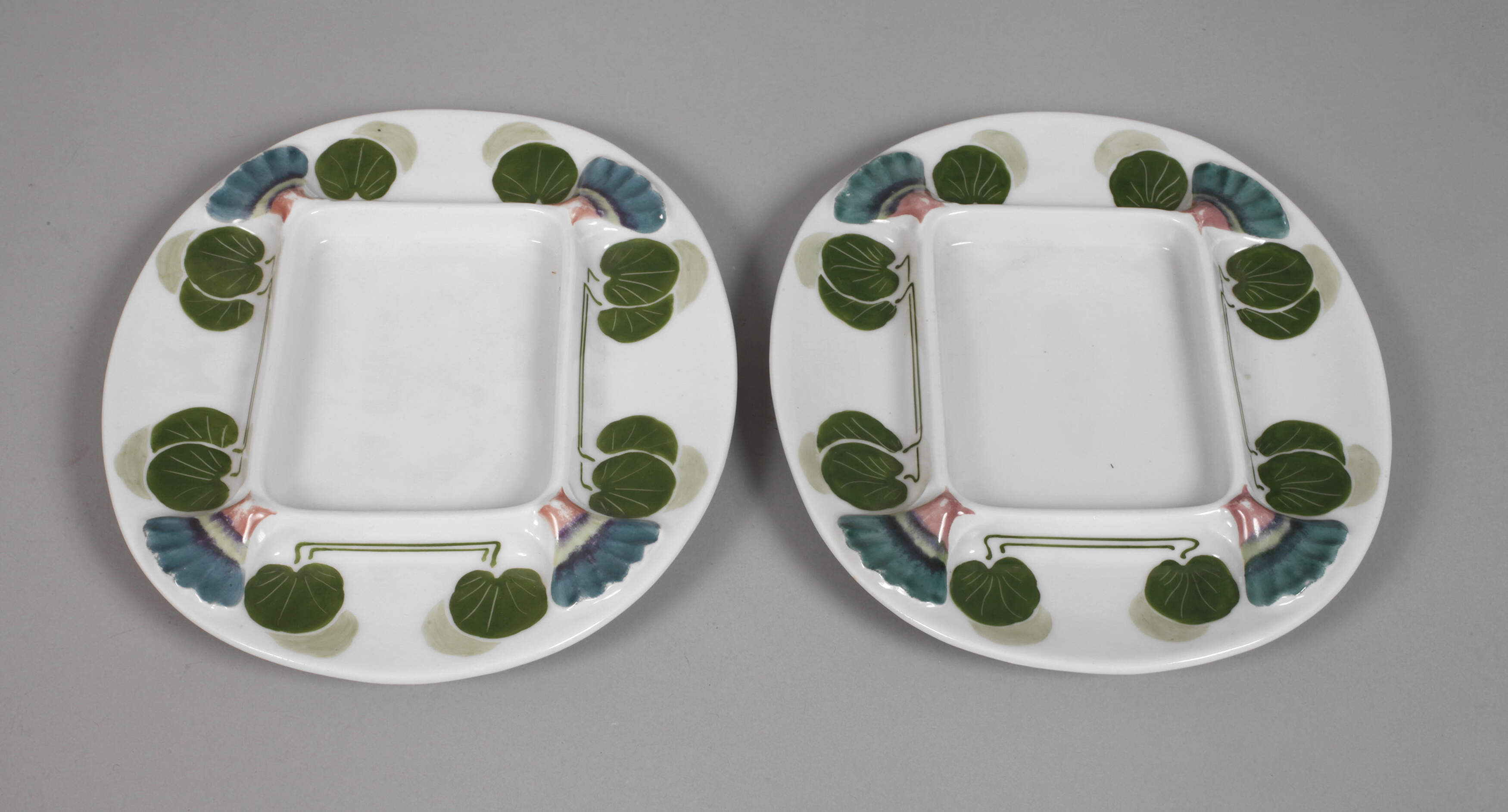 Heinrich Baensch Lettin Paar Schalen Jugendstil