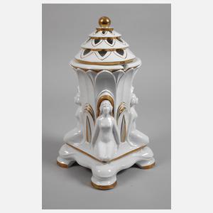 Fraureuth große Potpourri-Deckelvase